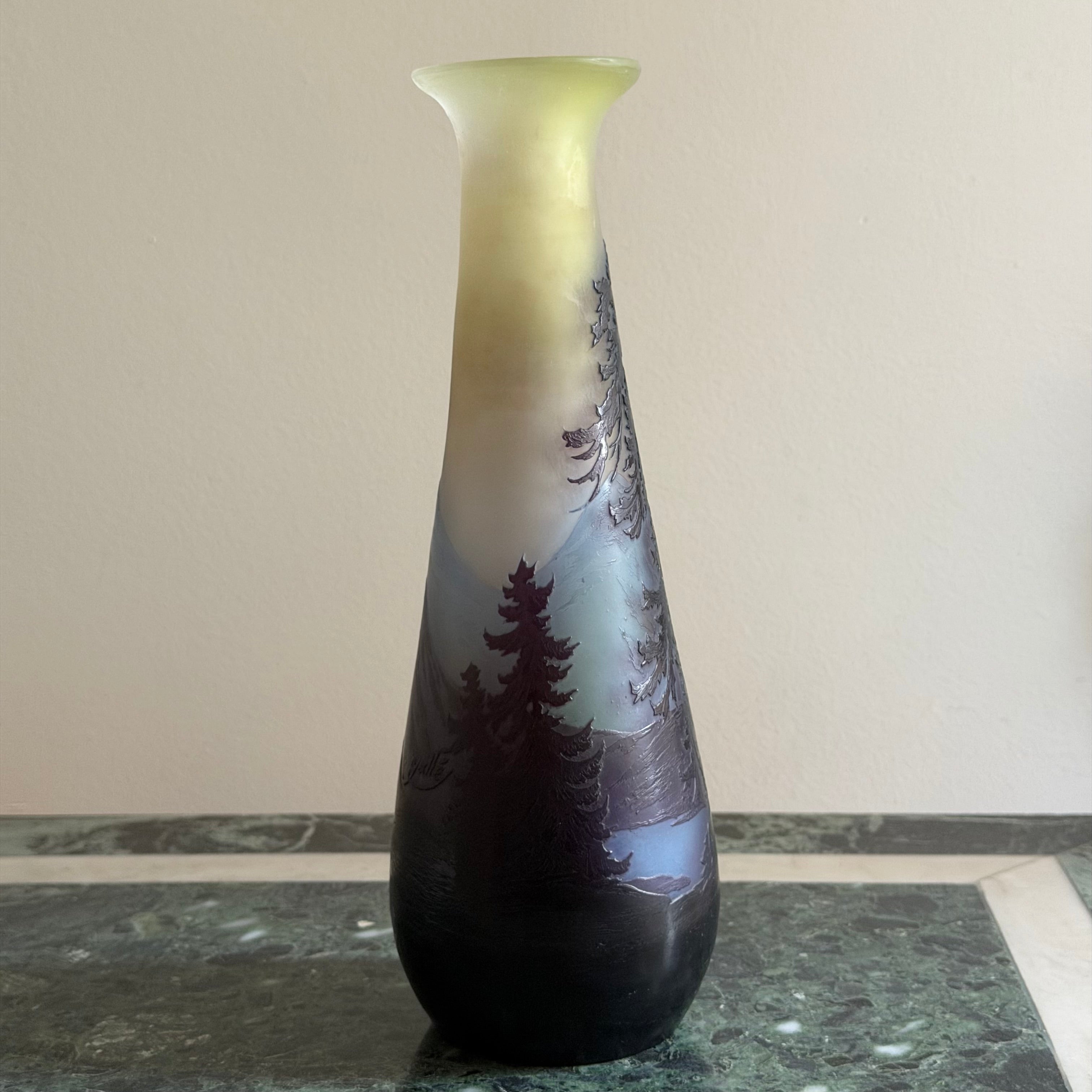 Émile Galle “La Ligne bleu des Vosges” Vase
