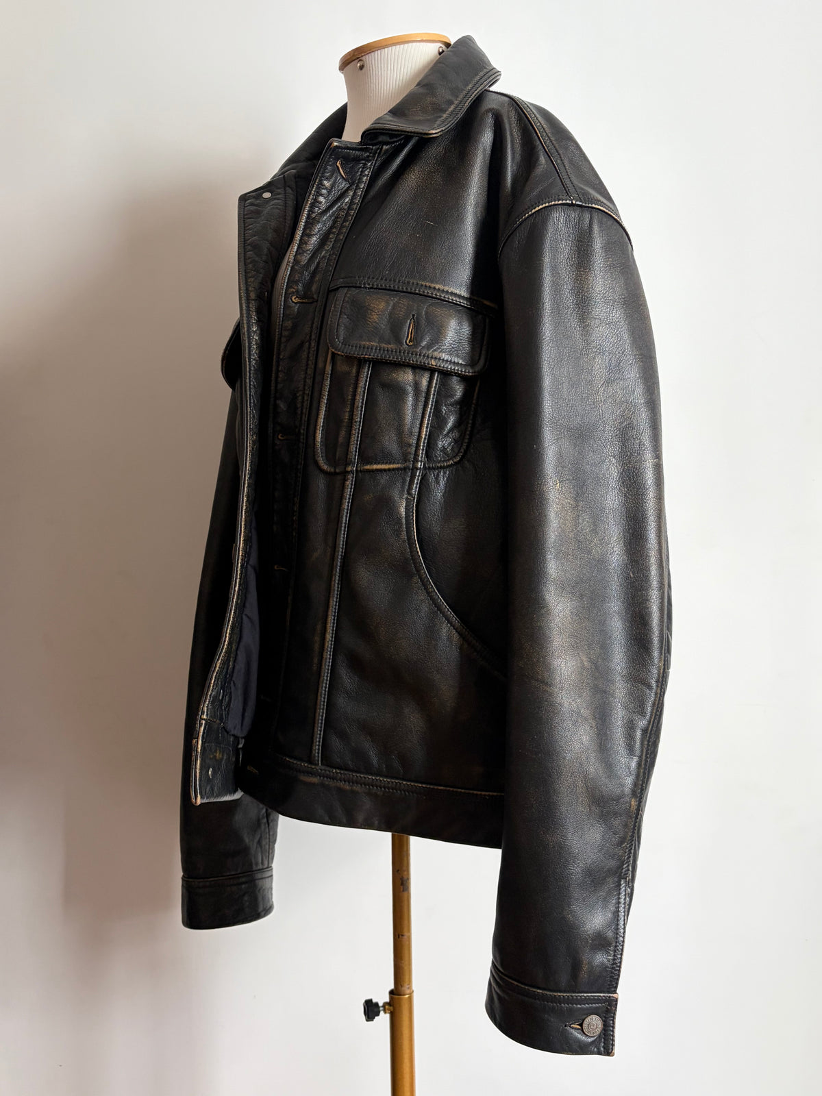 Diesel L-Riley Leather Jacket