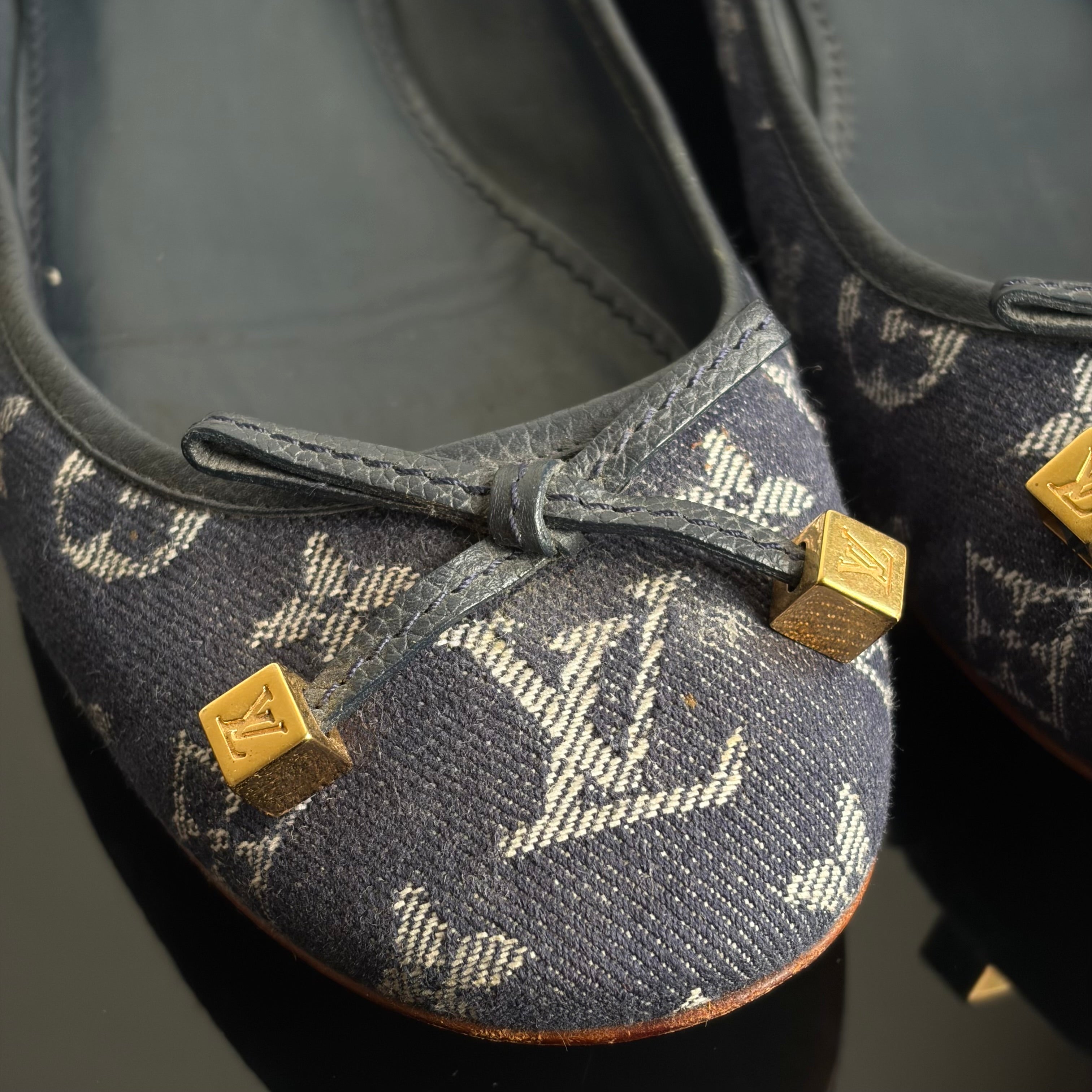 Louis Vuitton Denim Monogram Flats