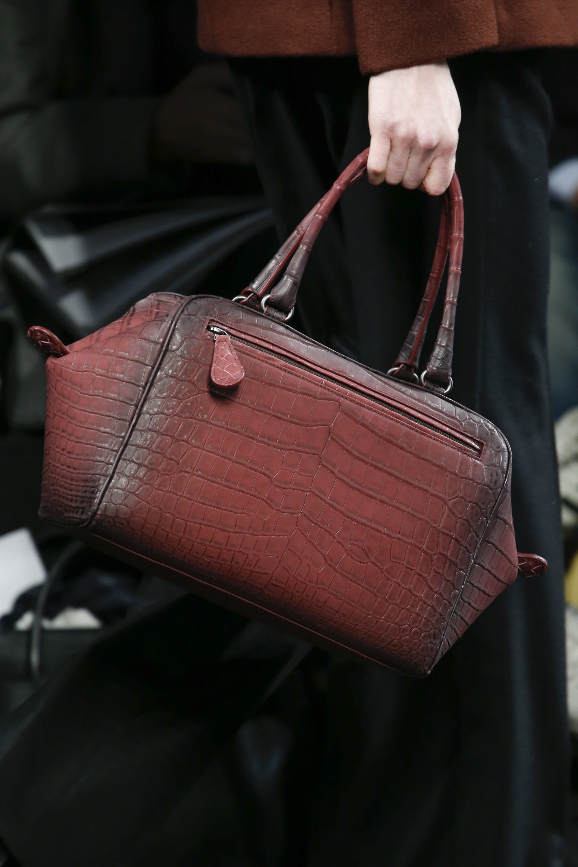 Bottega Veneta Brown Ombre Leather Brera Bowler Bag
