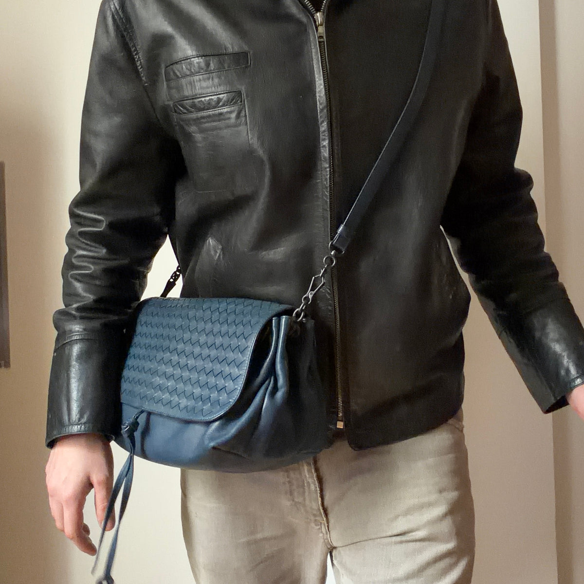 Bottega Veneta Intrecciato Flap Bag
