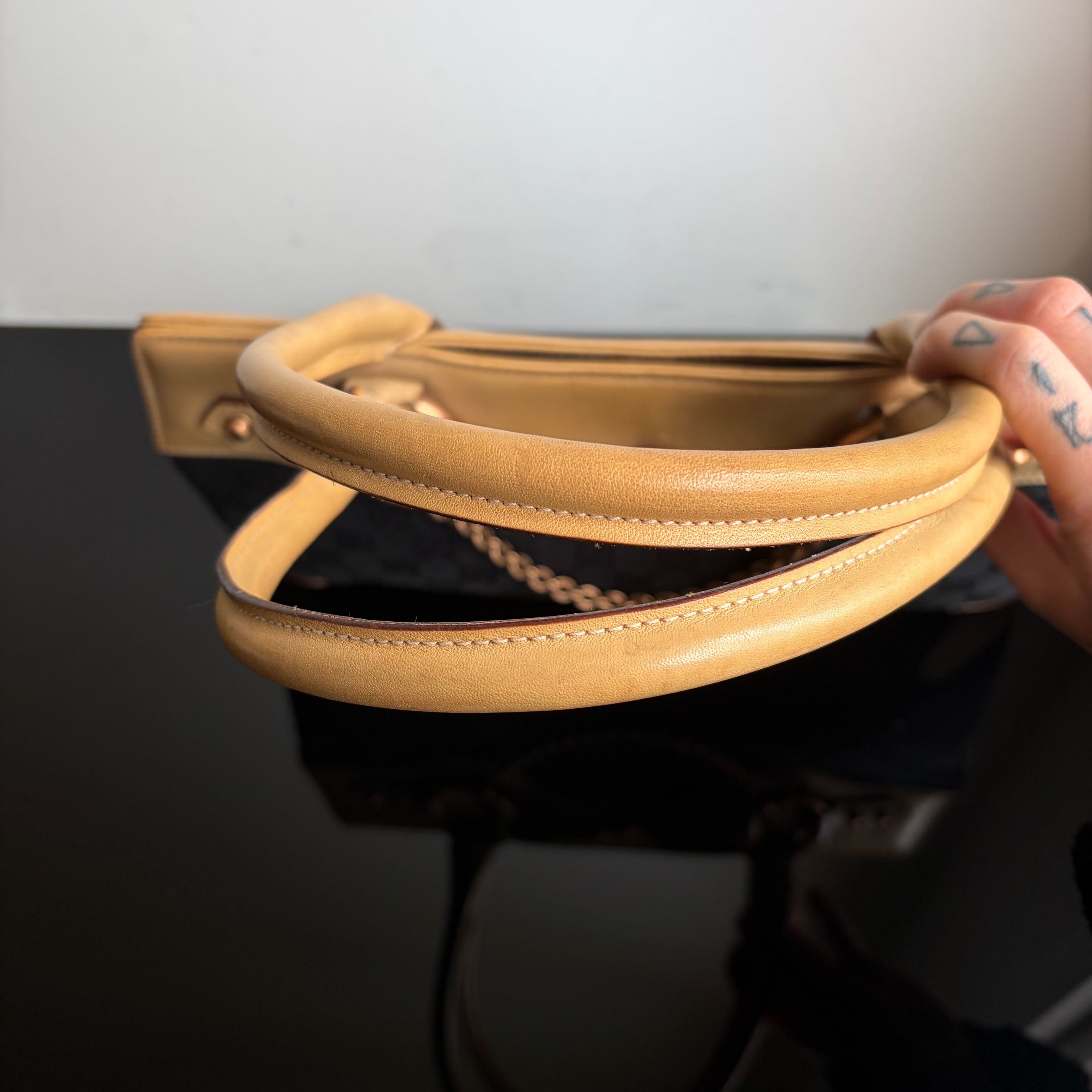 Gucci by Tom Ford GG Canvas Horsebit Chain Bag