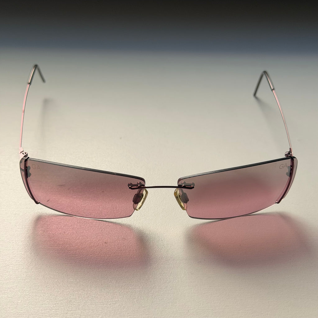 Giorgio Armani Pink Mirrored Sunglasses