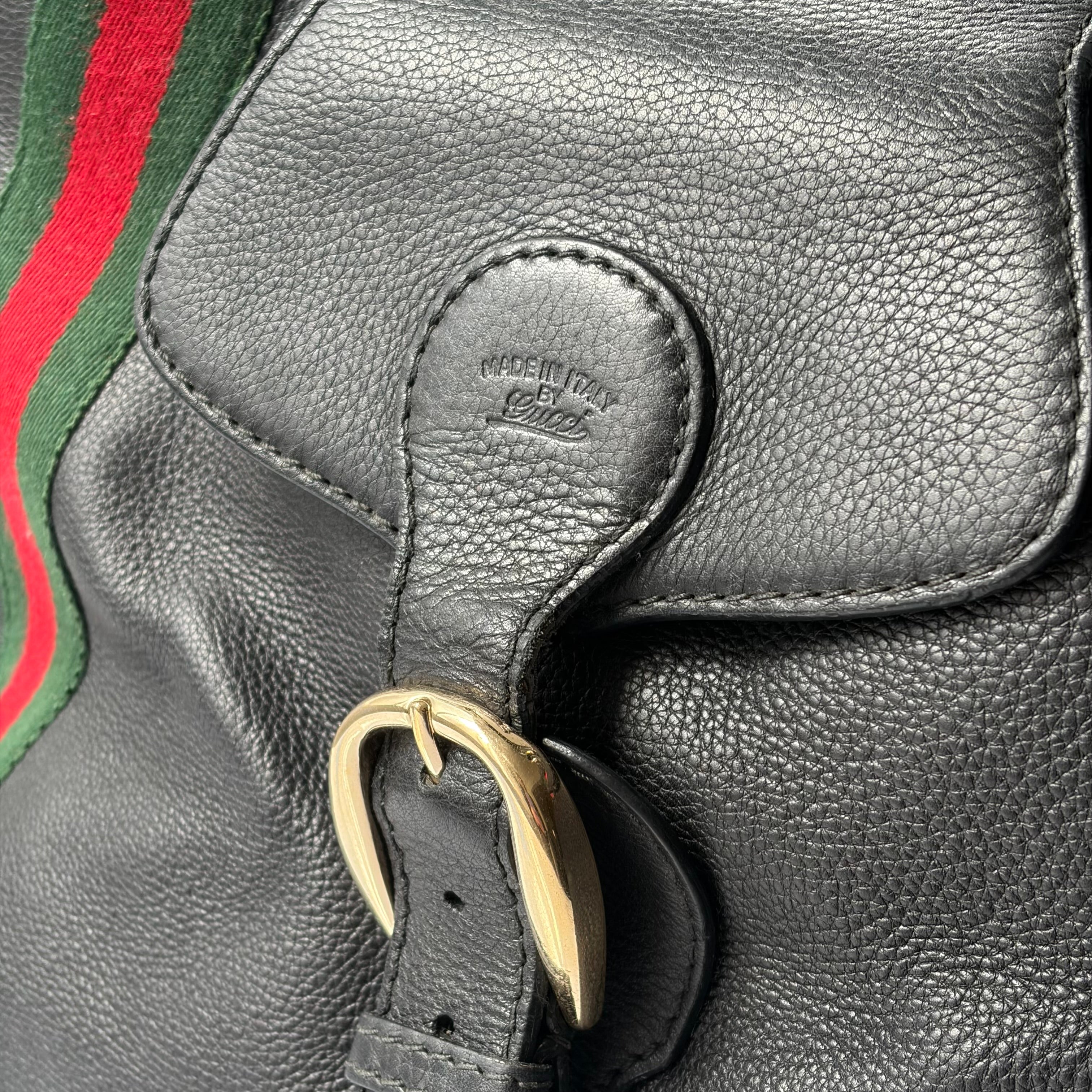 Gucci Heritage Stripe Leather Bag