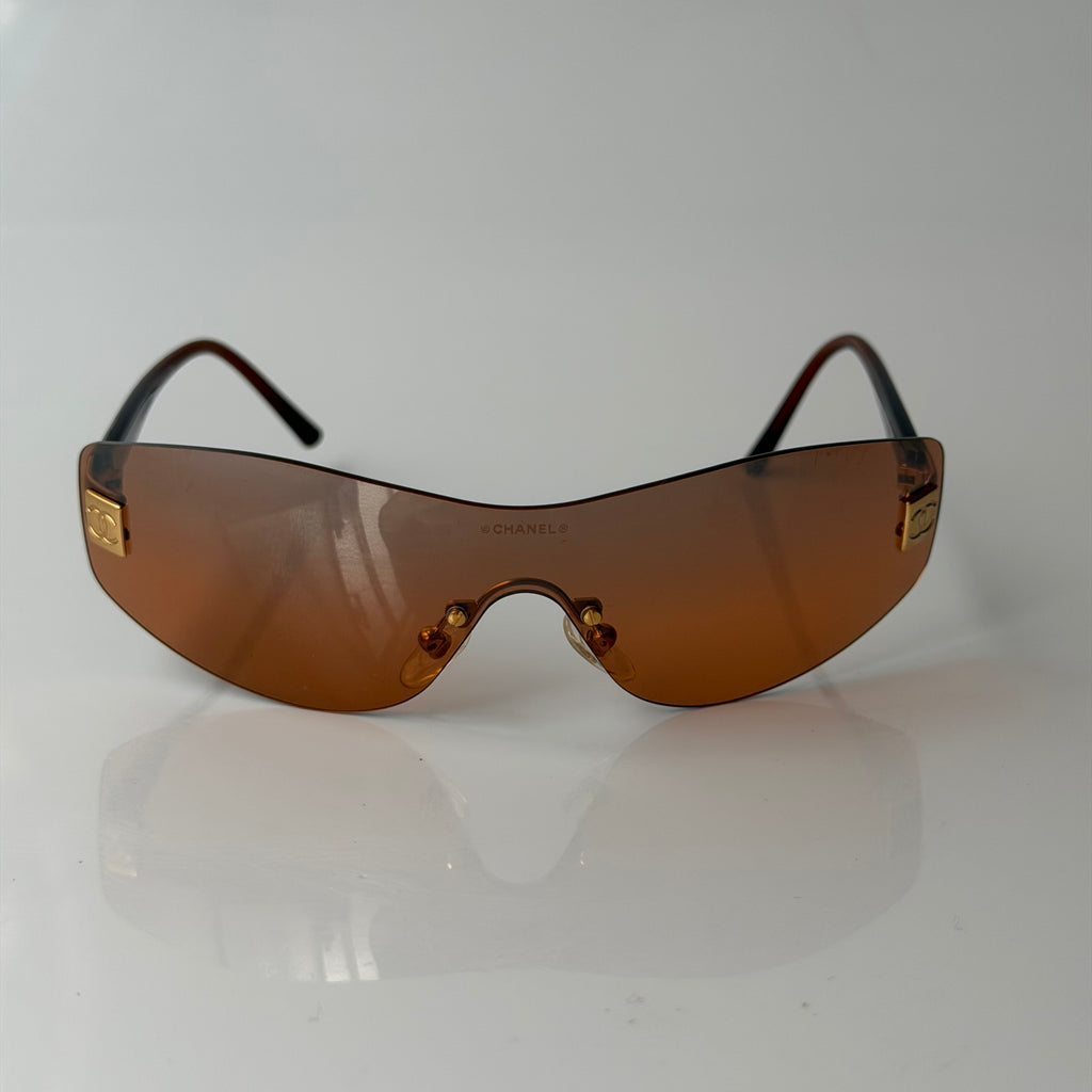Chanel 2000s Orange Sunglasses