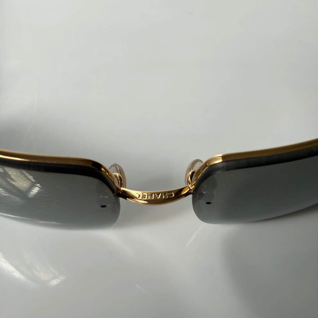 Chanel 4104 Strass Golden Sunglasses