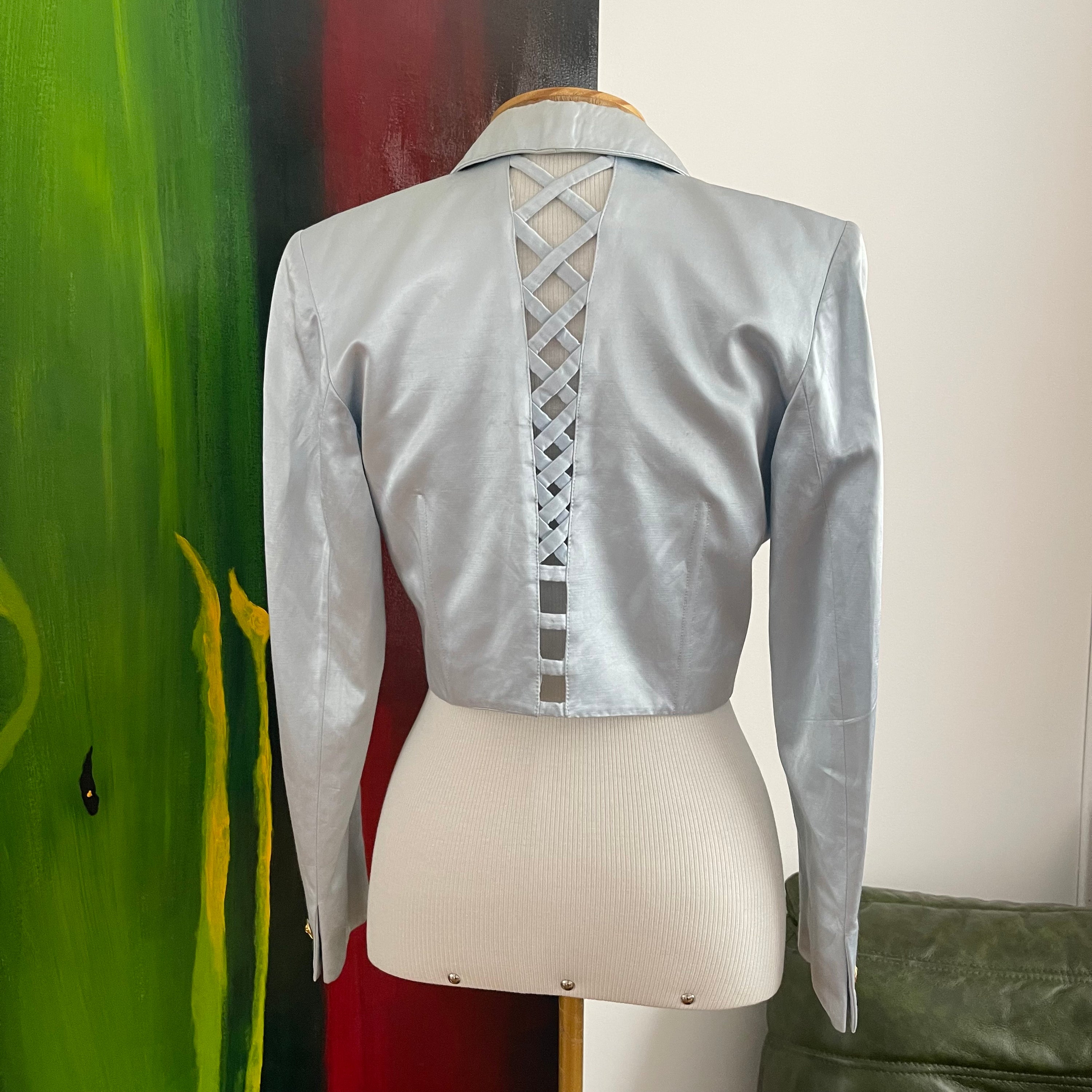 Versus by Gianni Versace Satin Blazer + Pants