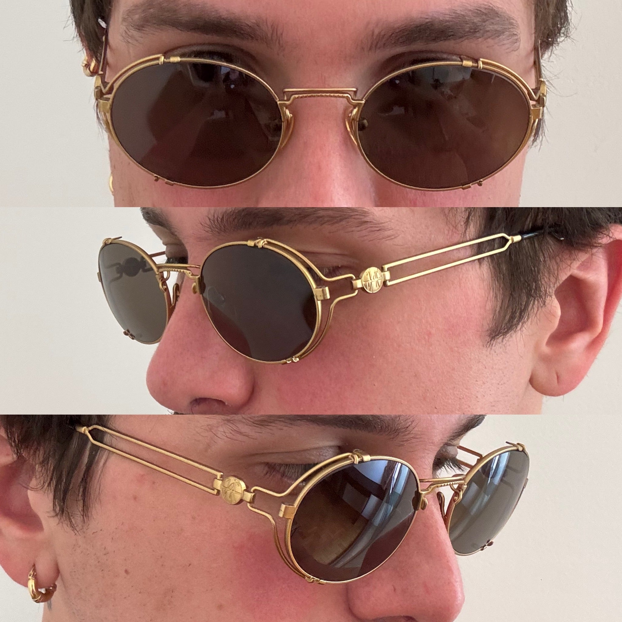 Jean Paul Gaultier 58-6105 Black Sunglasses