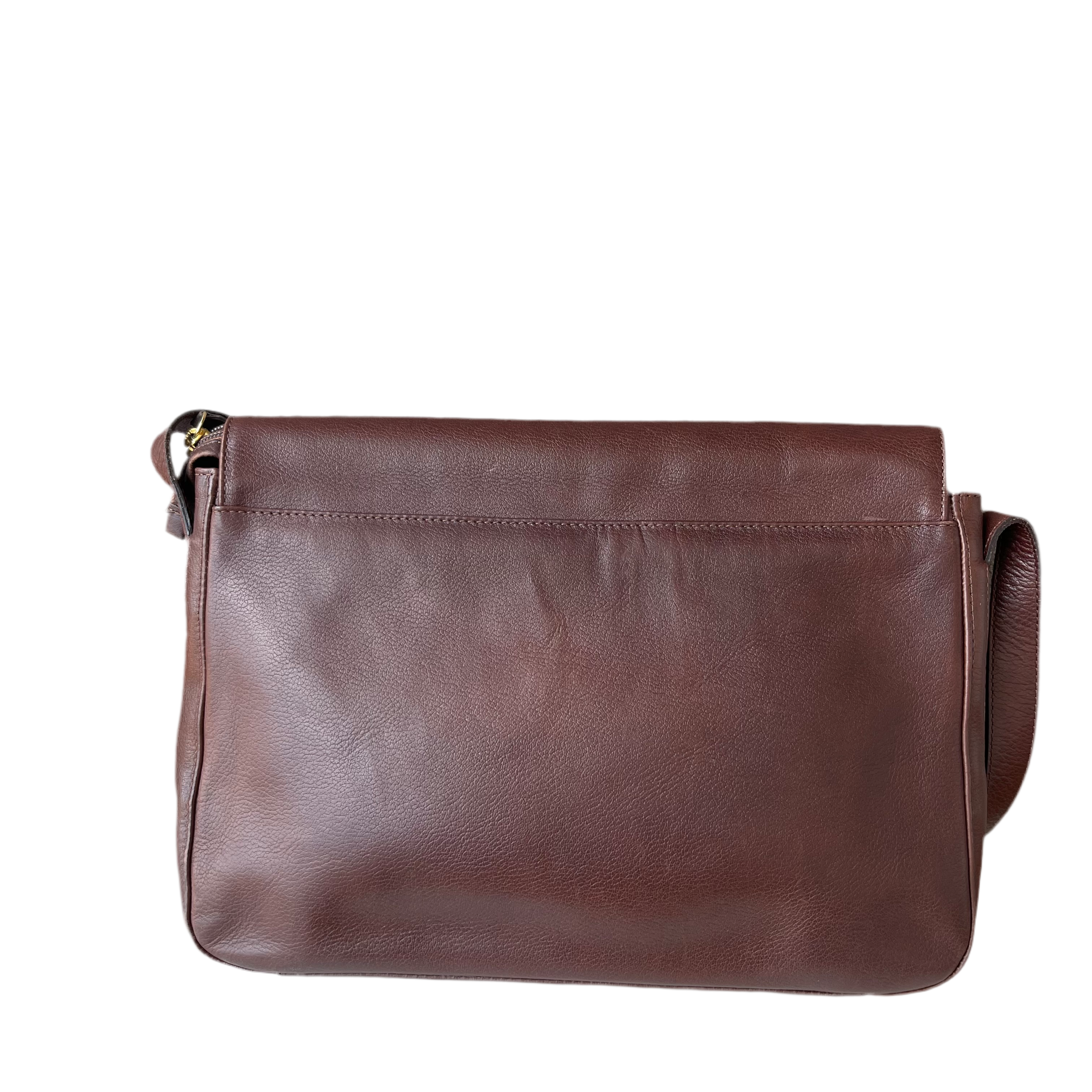 Gianni Versace Messenger Leather Shoulder Bag