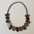 Gucci Crystal & Coin Statement Necklace