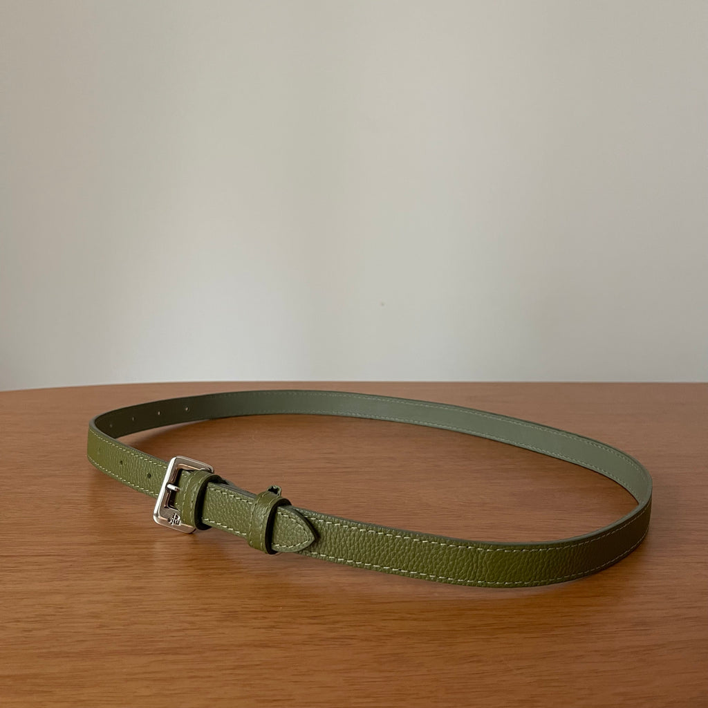 Misci Cinto de Couro Verde Oliva