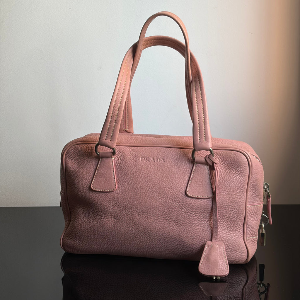 Prada 2000s Baby Pink Bauletto Bag