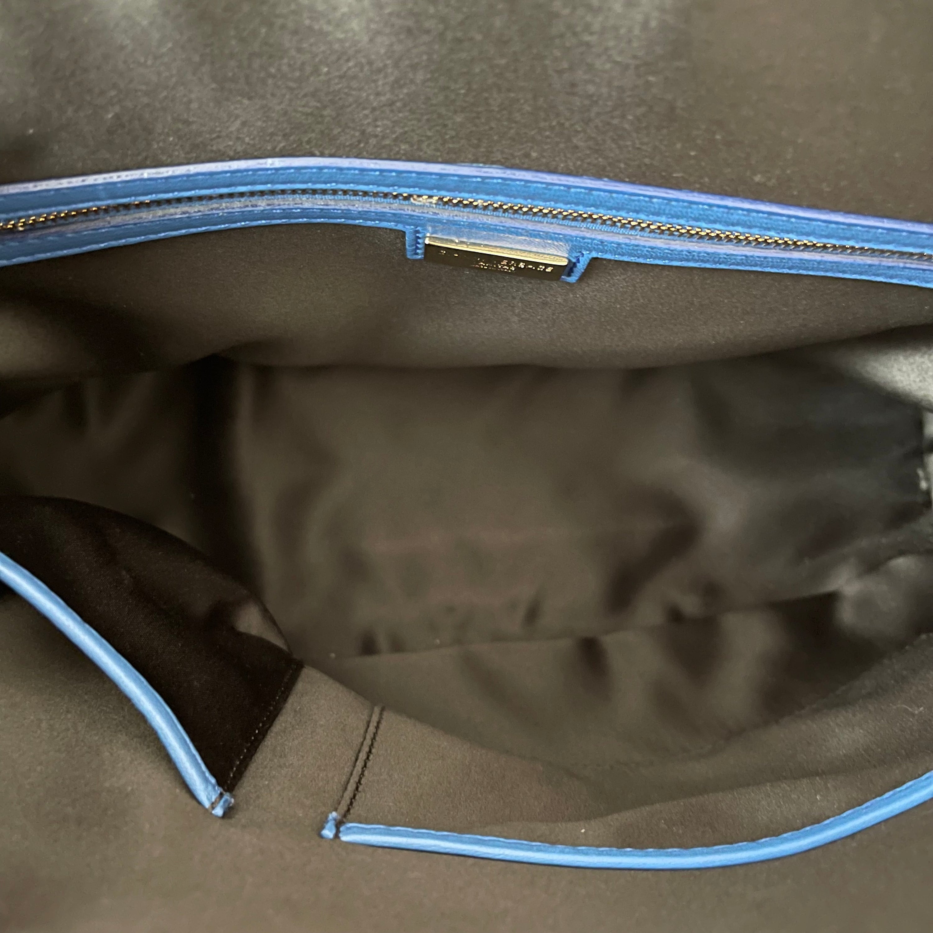 Versace Blue Python Athena Vanitas Bag