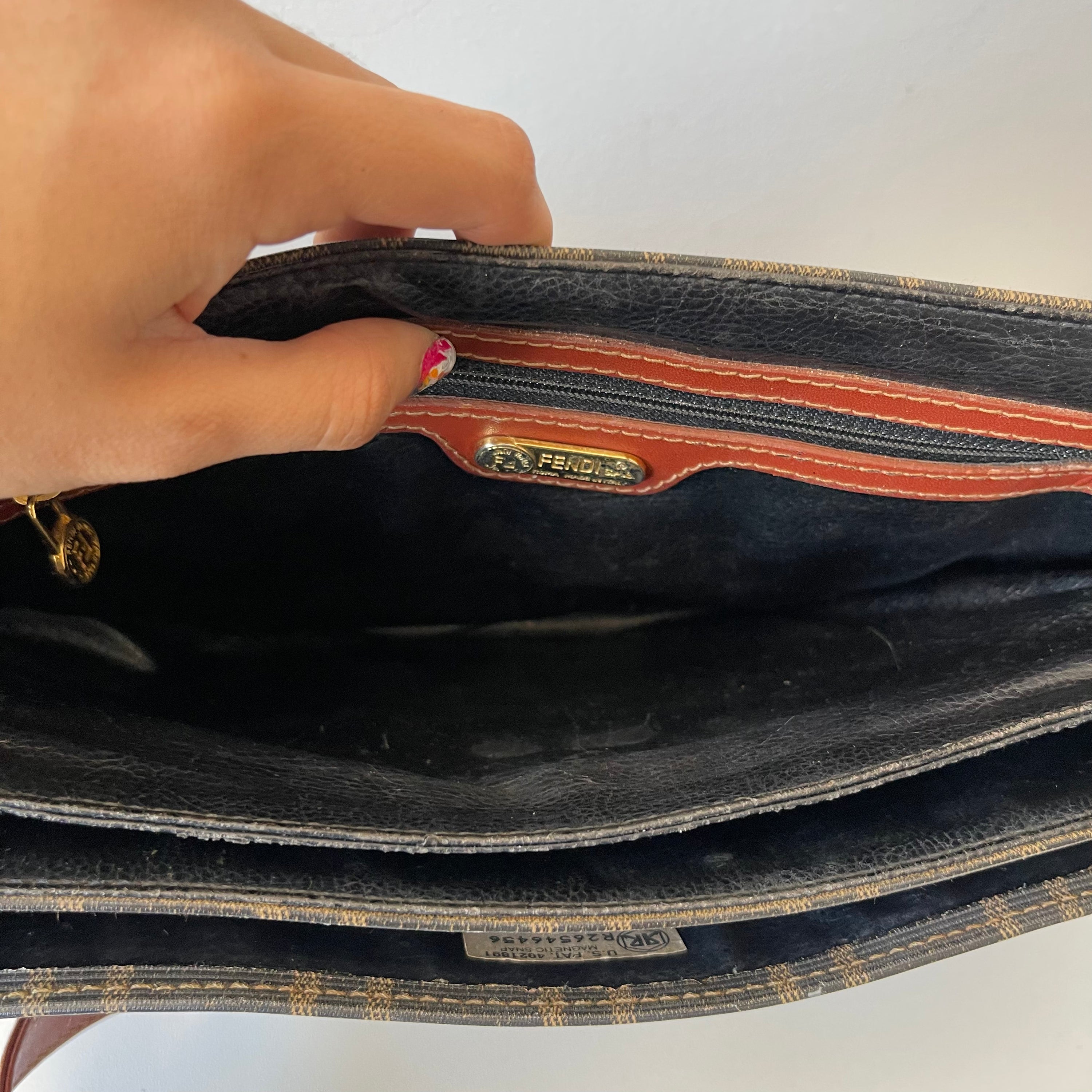 Fendi Monogram Vintage Messenger Bag