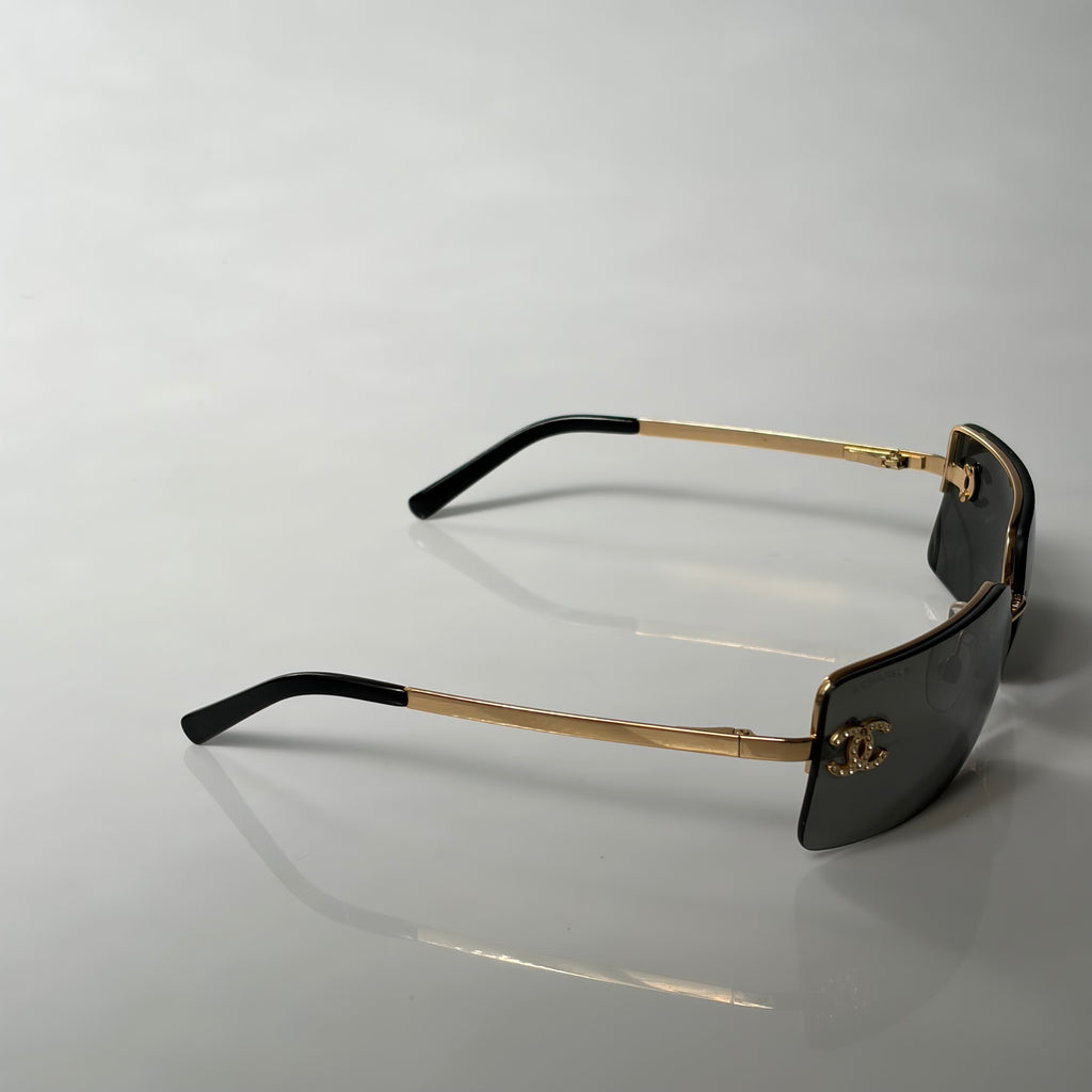 Chanel 4104 Strass Golden Sunglasses