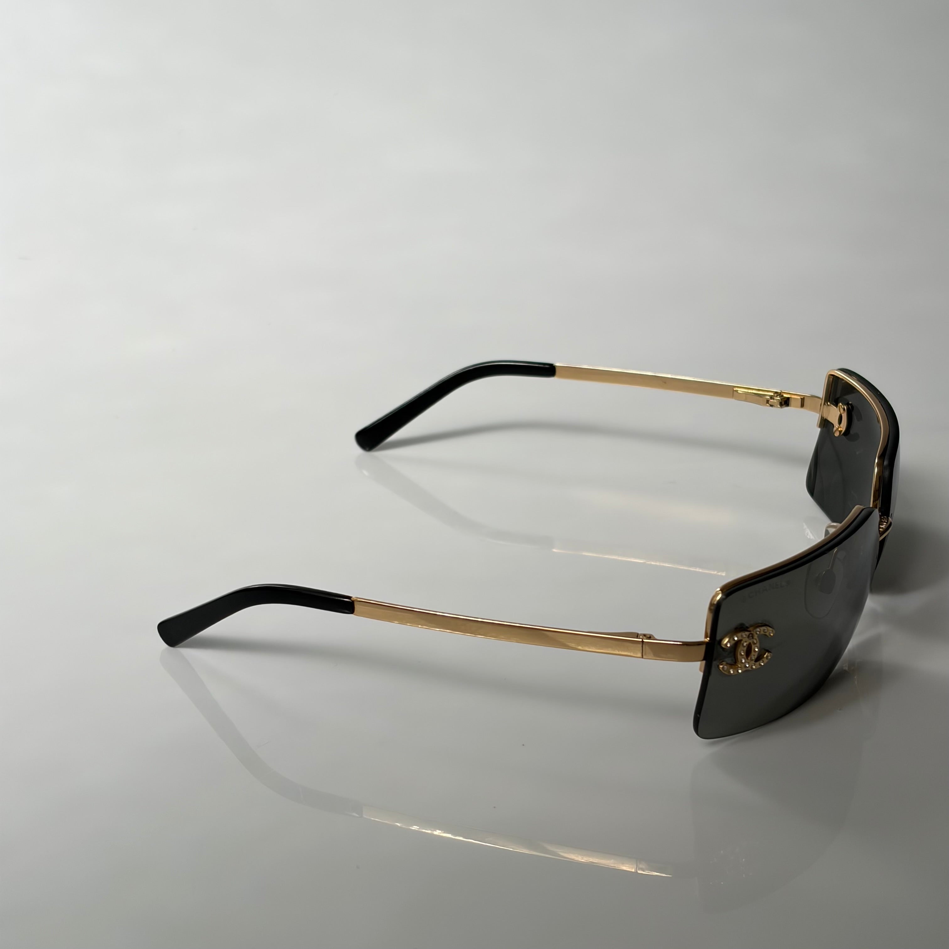 Chanel 4104 Strass Golden Sunglasses