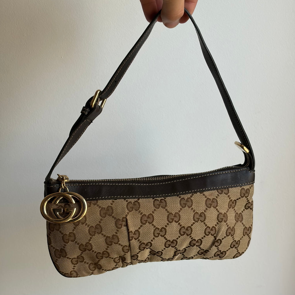 Gucci Monogram Pochette Bag