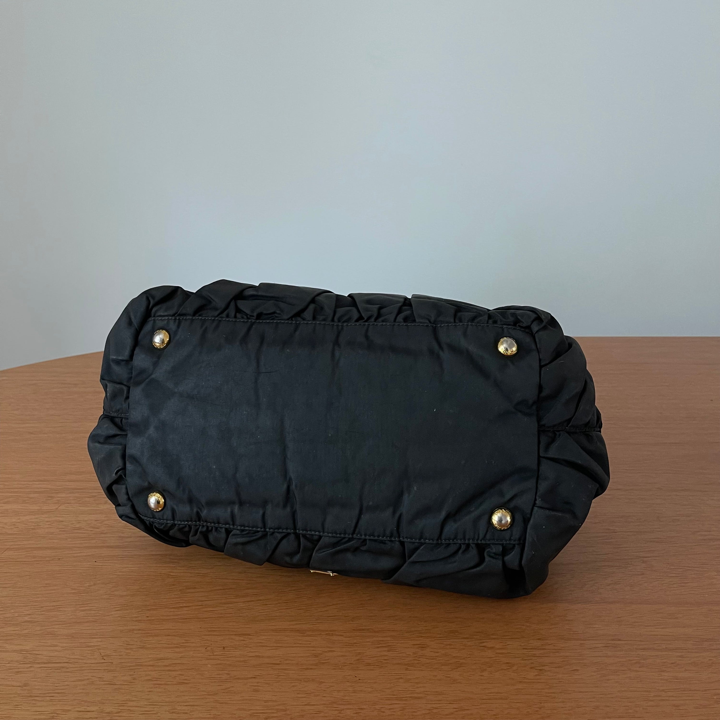 Prada Nylon Origami Pleated Tote