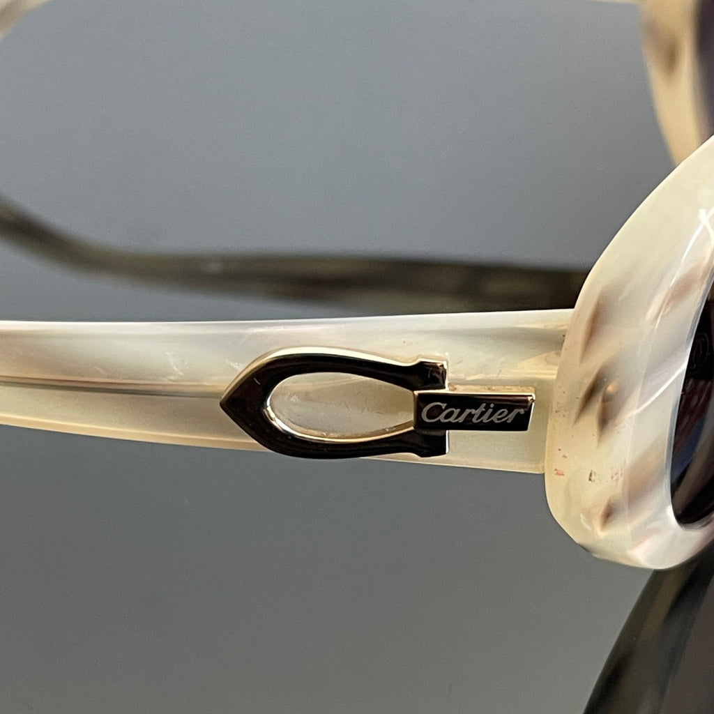 Cartier Pearly White Sunglasses