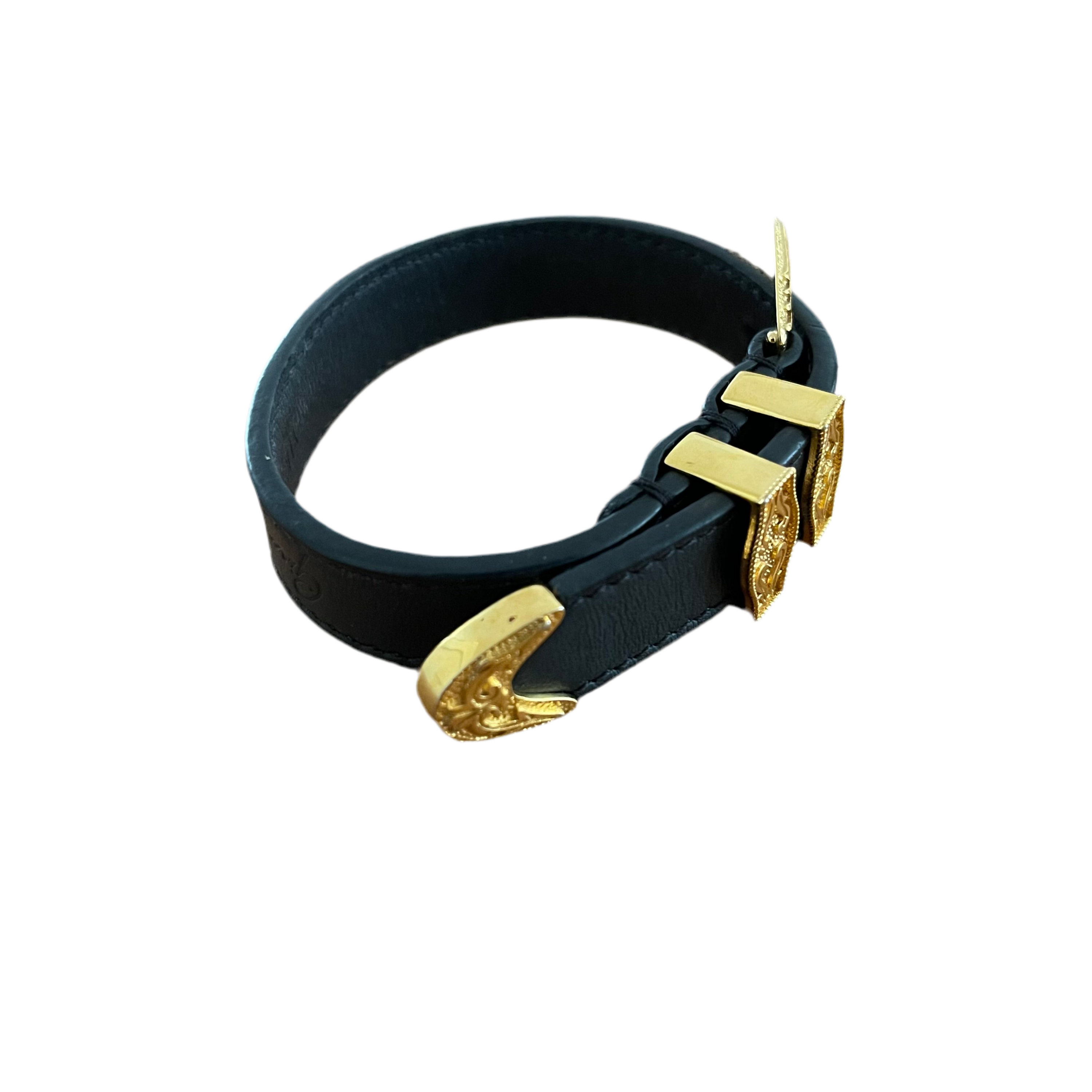 Versace Leather Bracelet