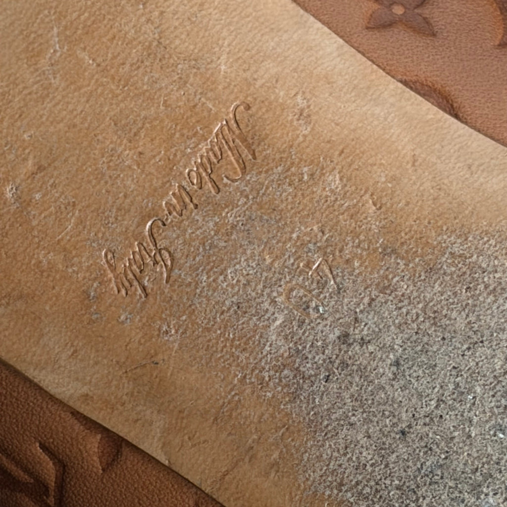 Louis Vuitton Debbie Leather Monogram Flats
