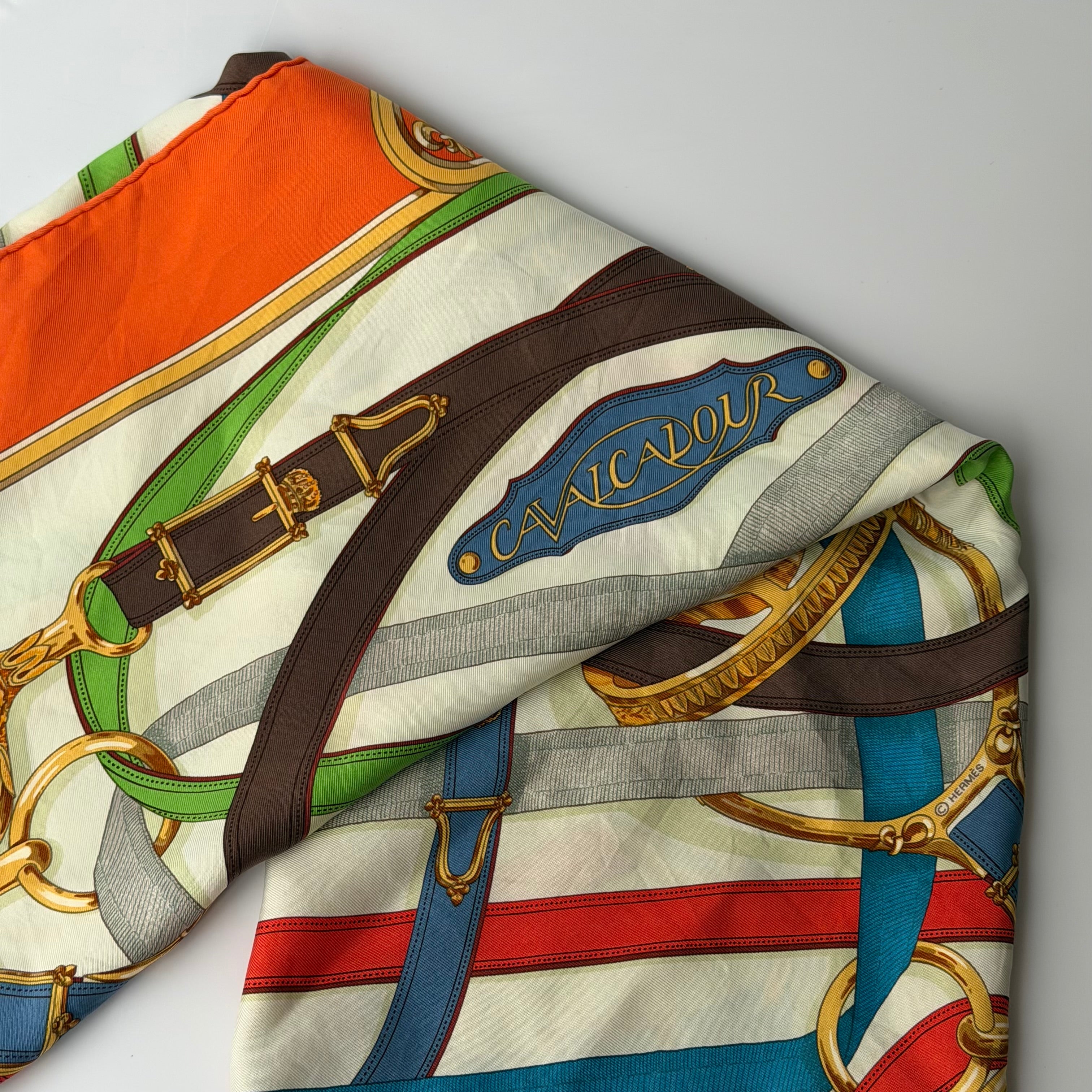 Hermès Cavalcadour Silk Scarf