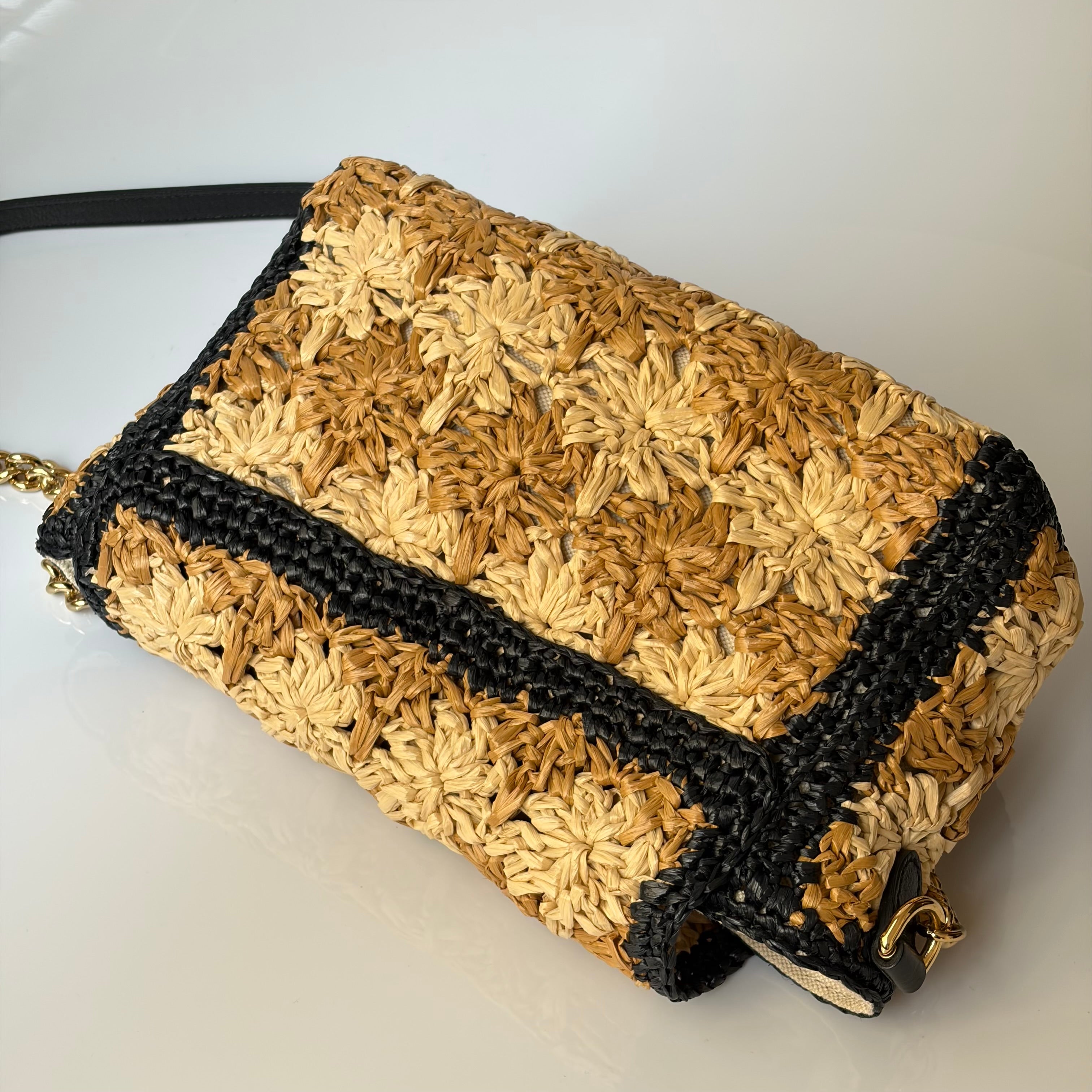Gucci Marmont Raffia Bag