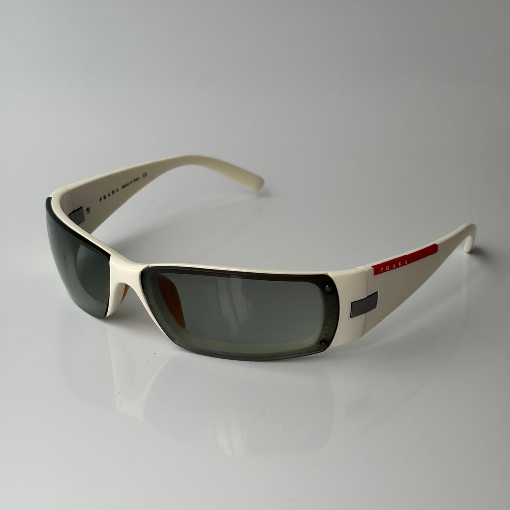 Prada SPS 06 White Sunglasses