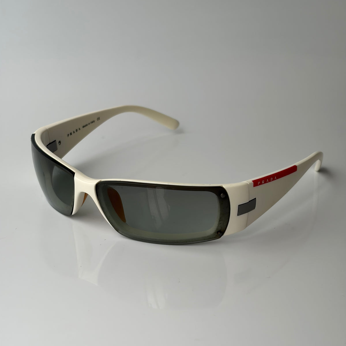 Prada SPS 06 White Sunglasses