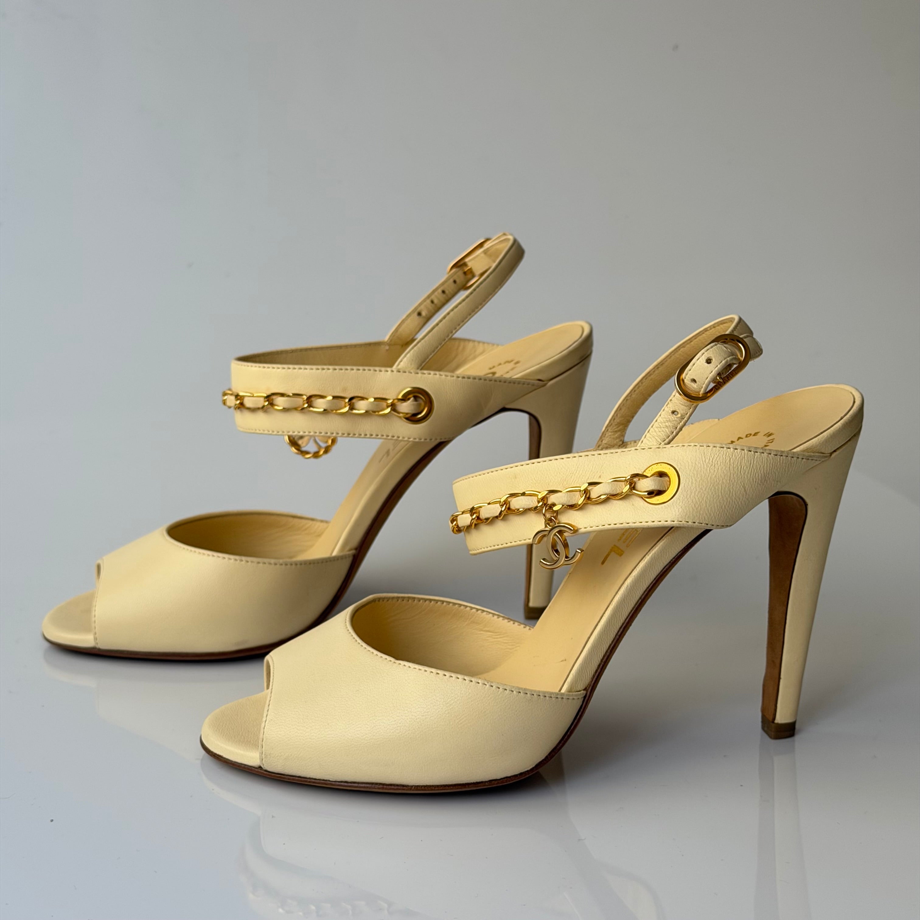 Chanel Charms Logo Sandals