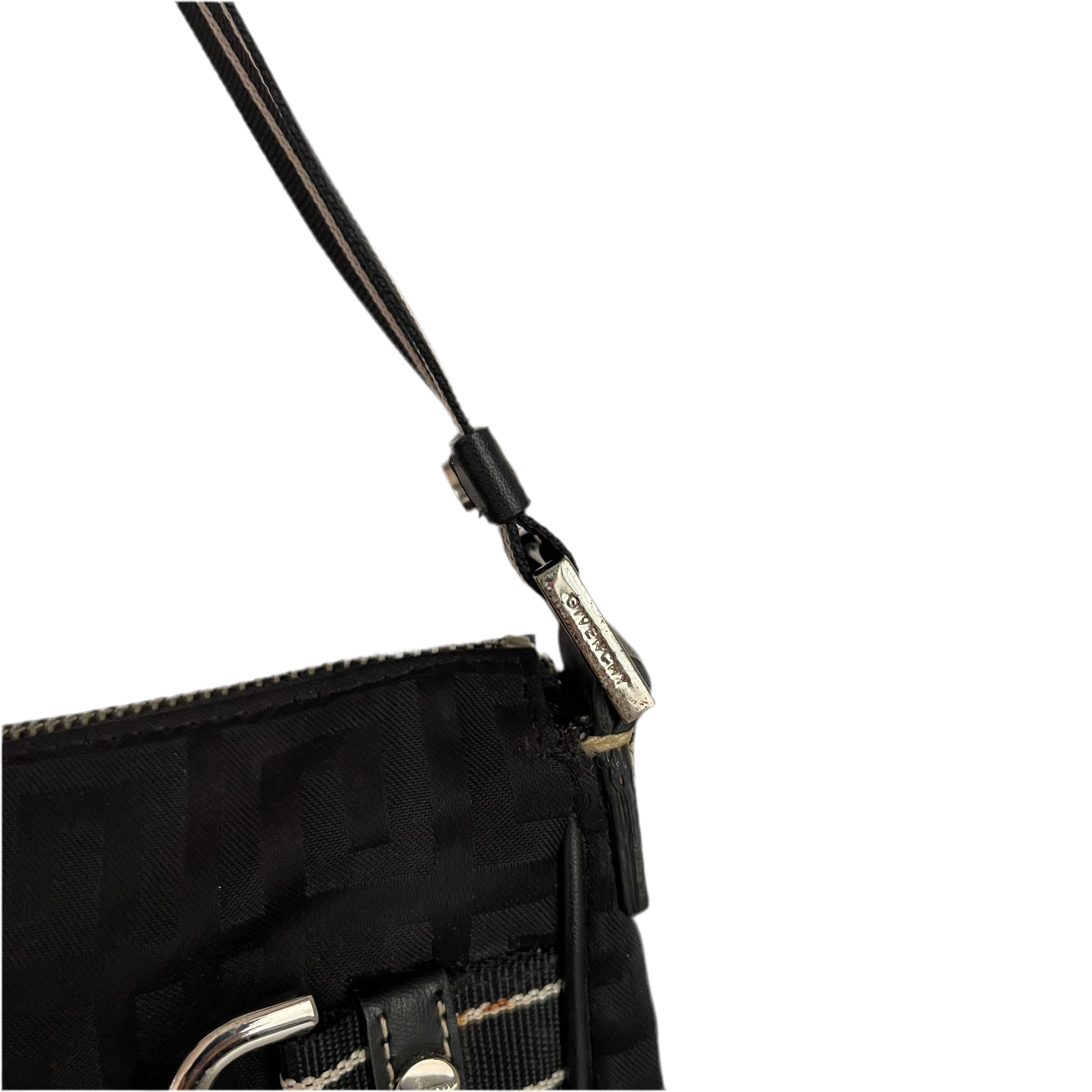 Givenchy Black Monogram Nylon Pochette