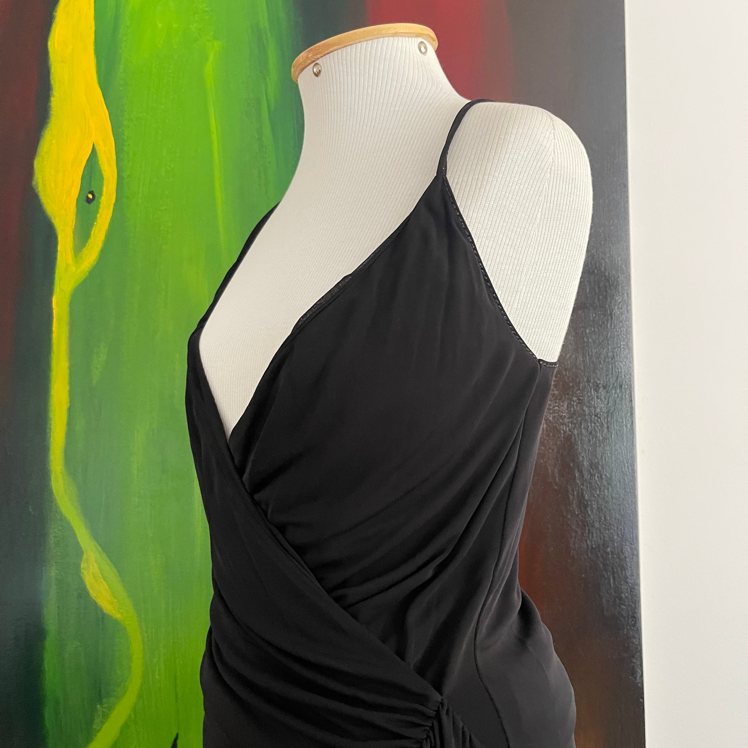 Gucci Draped Black Dress