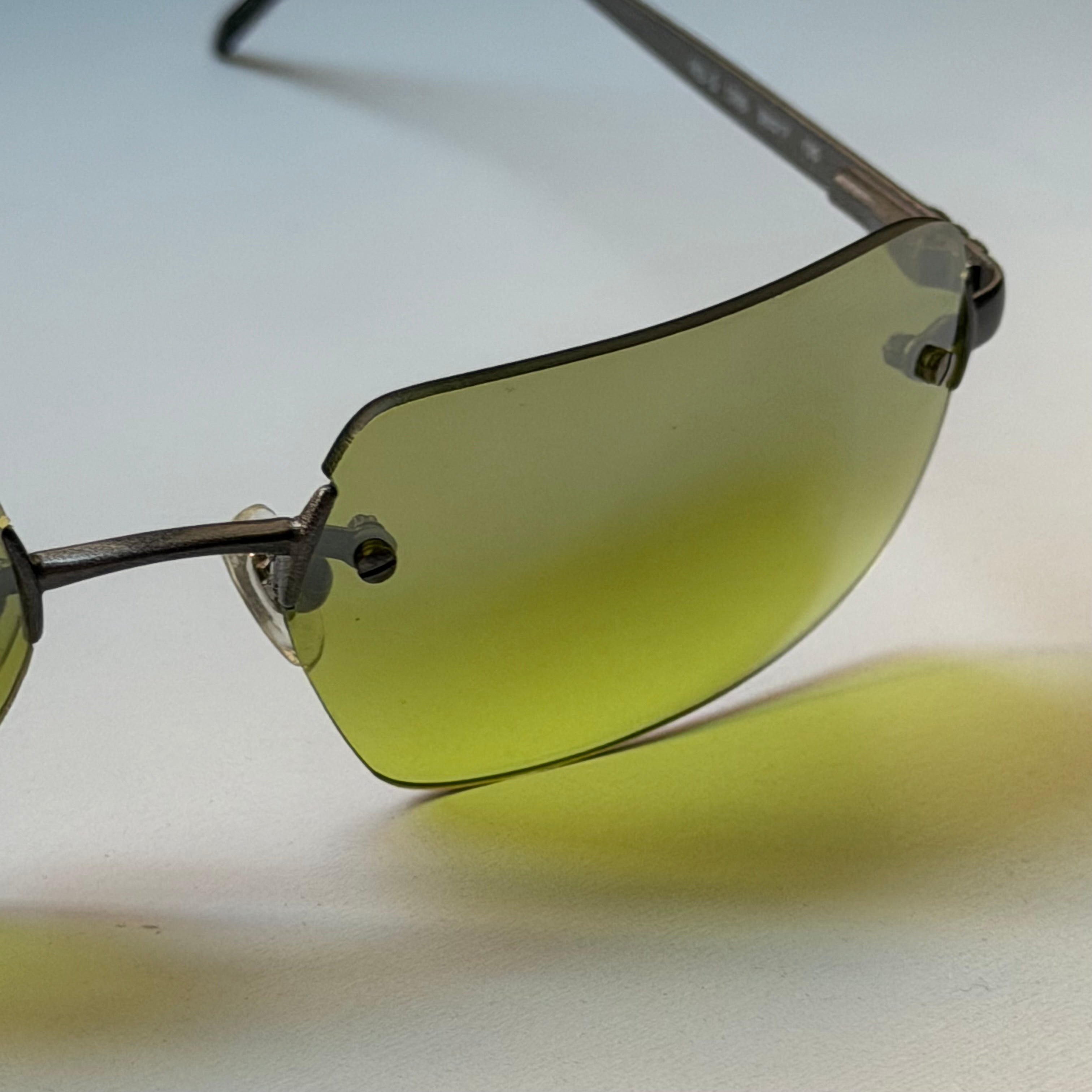 Armani Vintage Neon Green Sunglasses