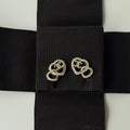 Chanel Crystal Heart Earrings