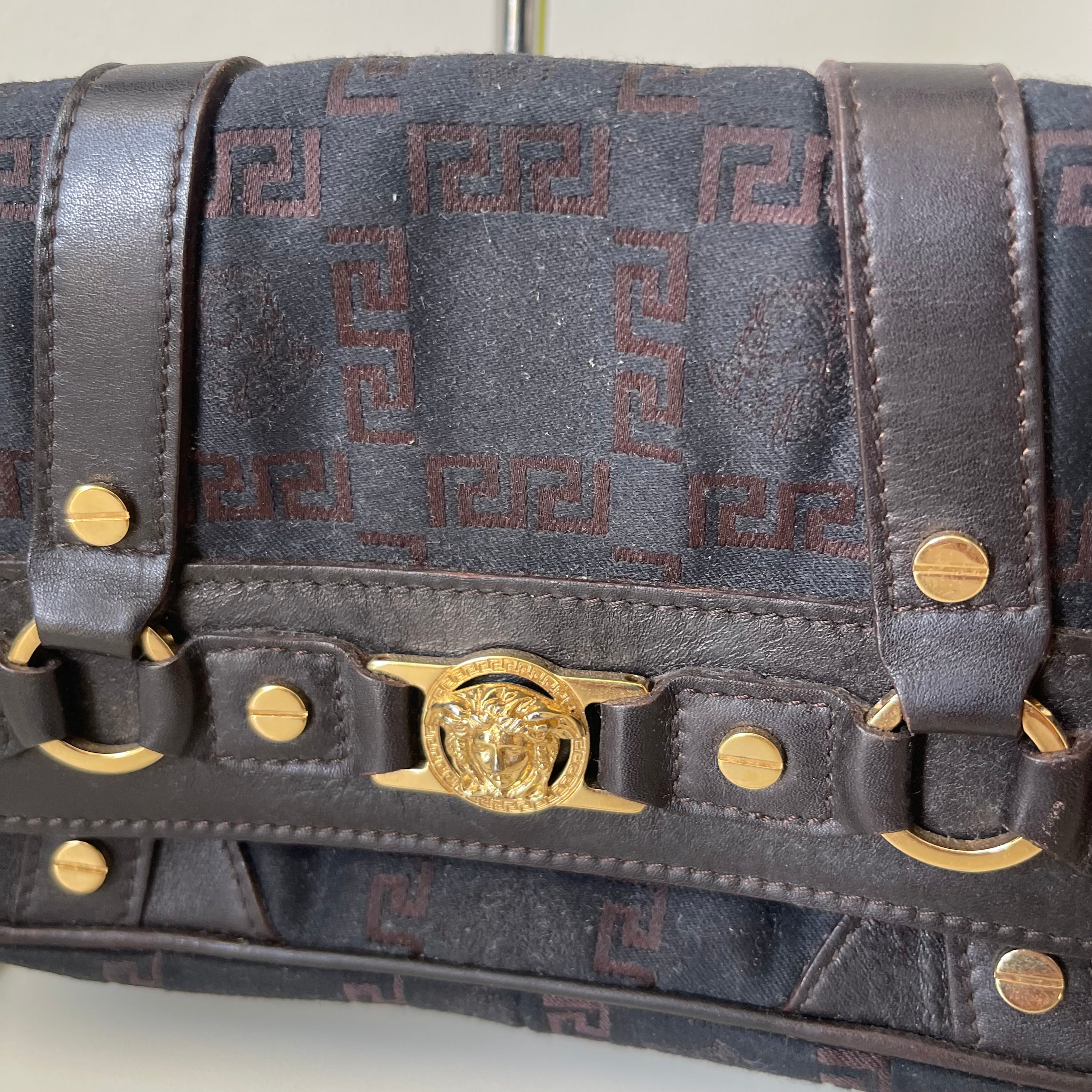 Versace Gold Medusa Baguette