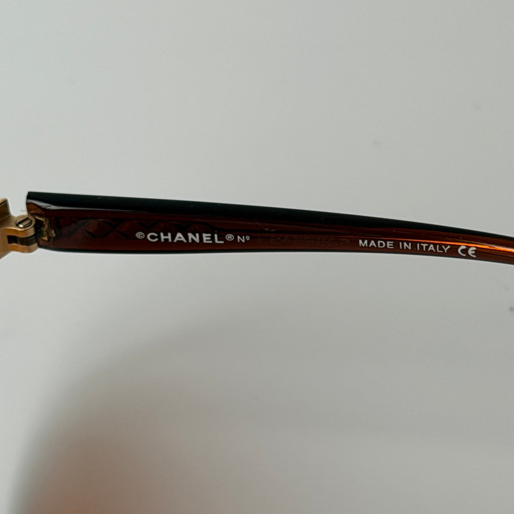 Chanel 2000s Orange Sunglasses