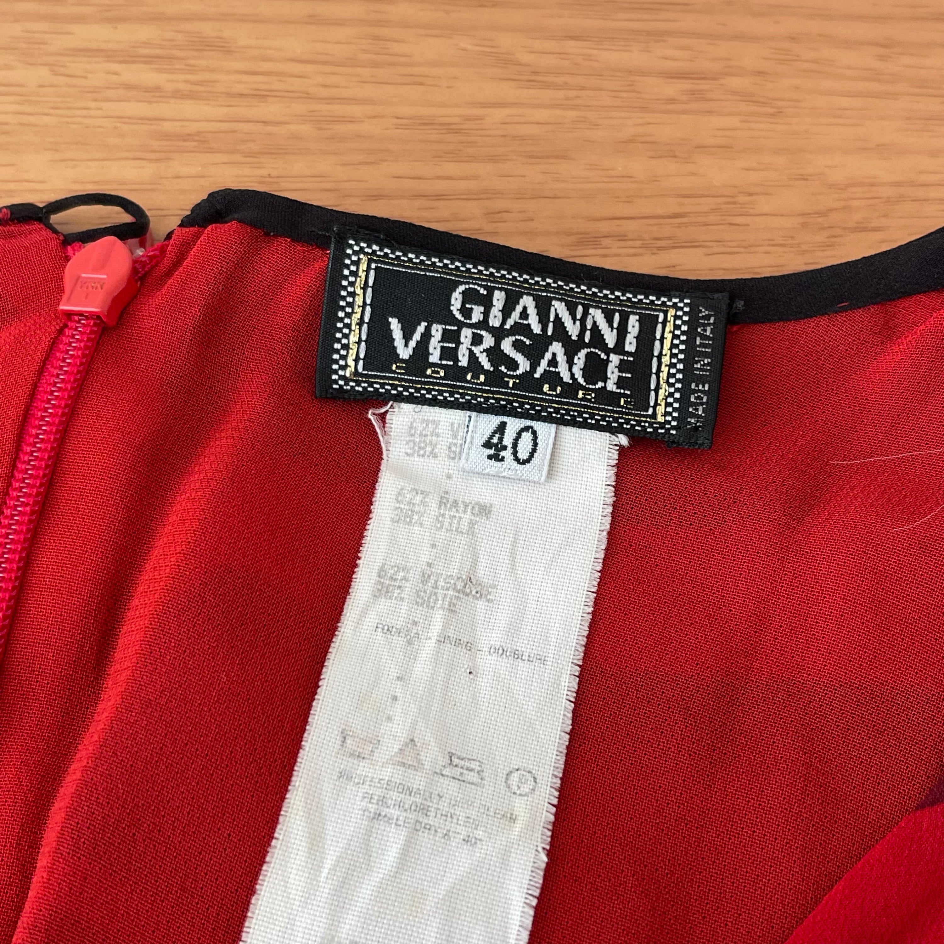 Gianni Versace Couture 2000 F/W Silk Dress