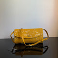 Dolce & Gabbana Yellow Lace and Satin Sicily Flap Bag