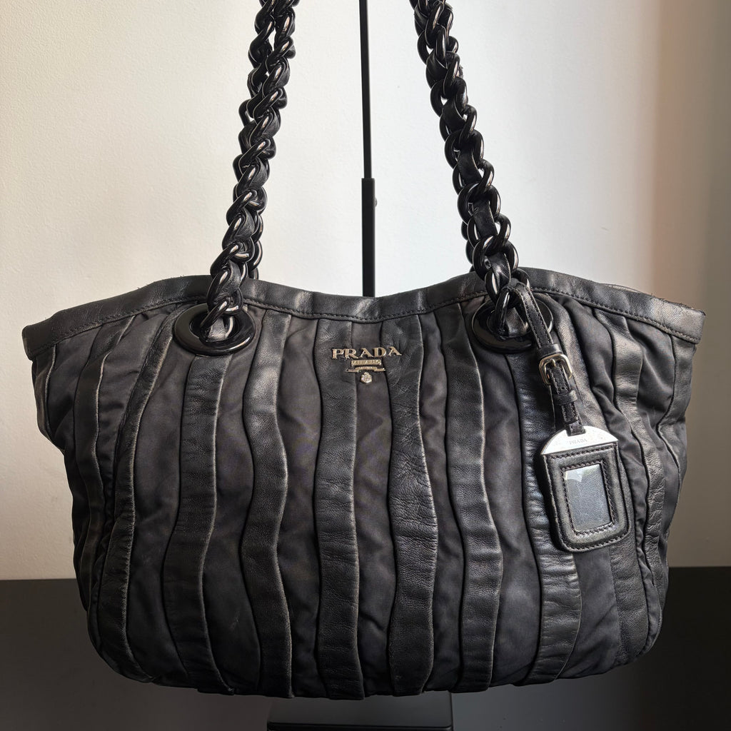 Prada Tessuto Waves Tote Bag