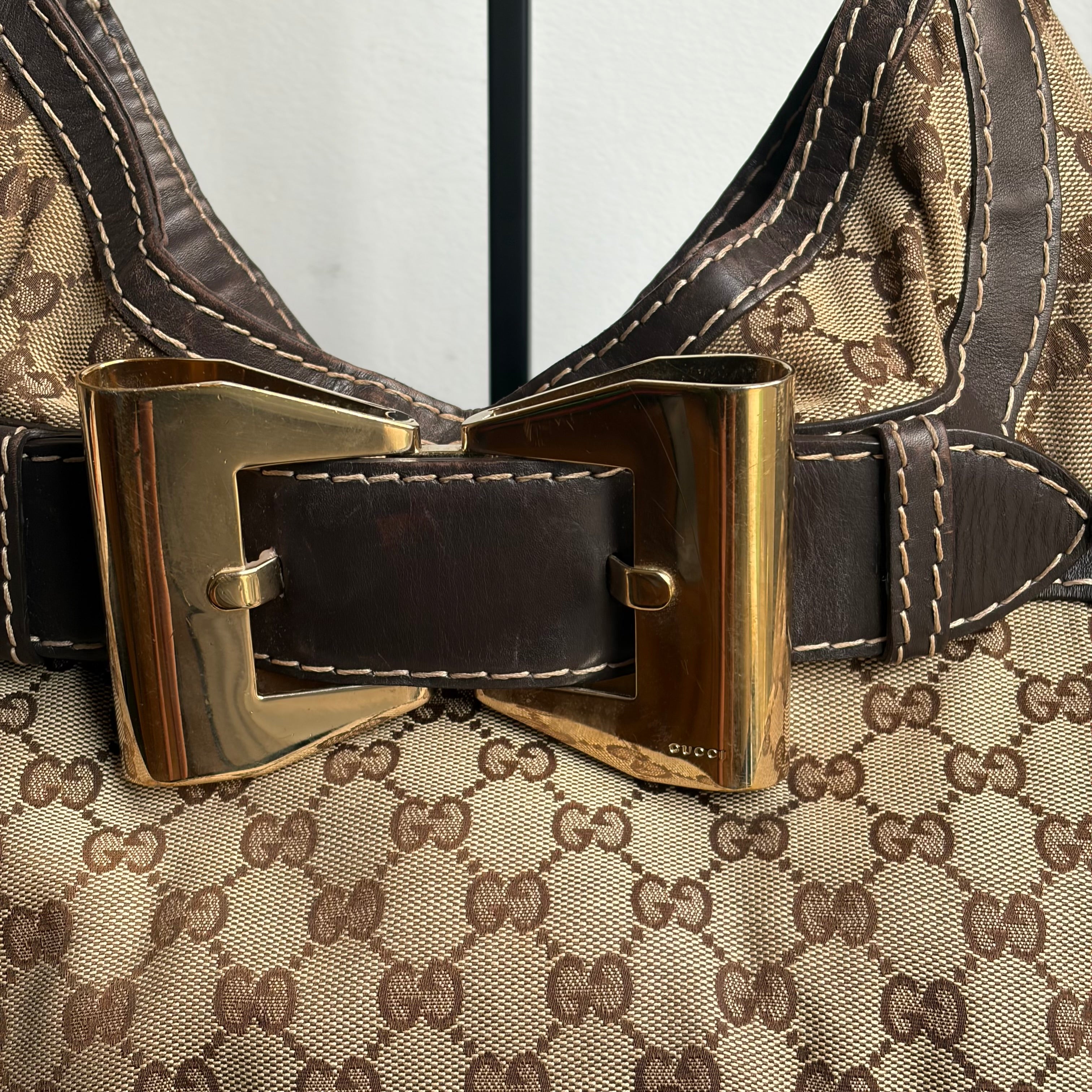 Gucci Monogram Queen Hobo Bag