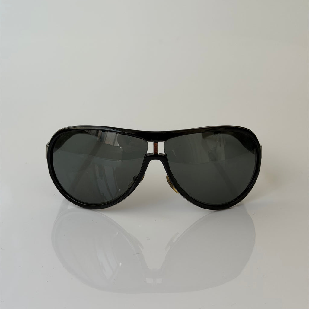 Gucci Silver Aviator Sunglasses