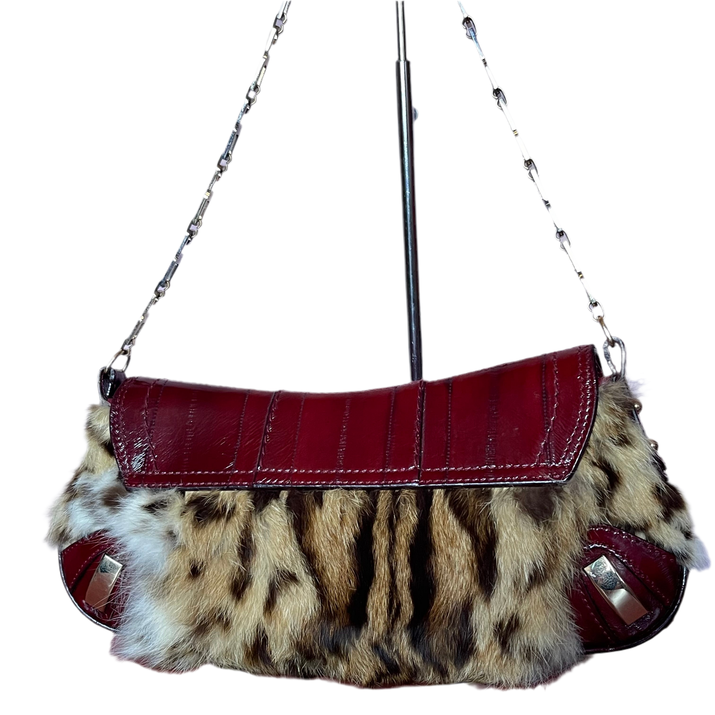Dolce & Gabbana Leopard Fur Shoulder Bag