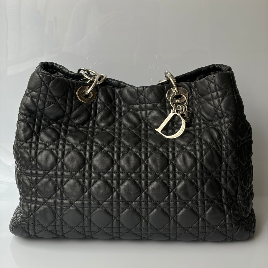 Christian Dior Soft Shopping Tote Cannage