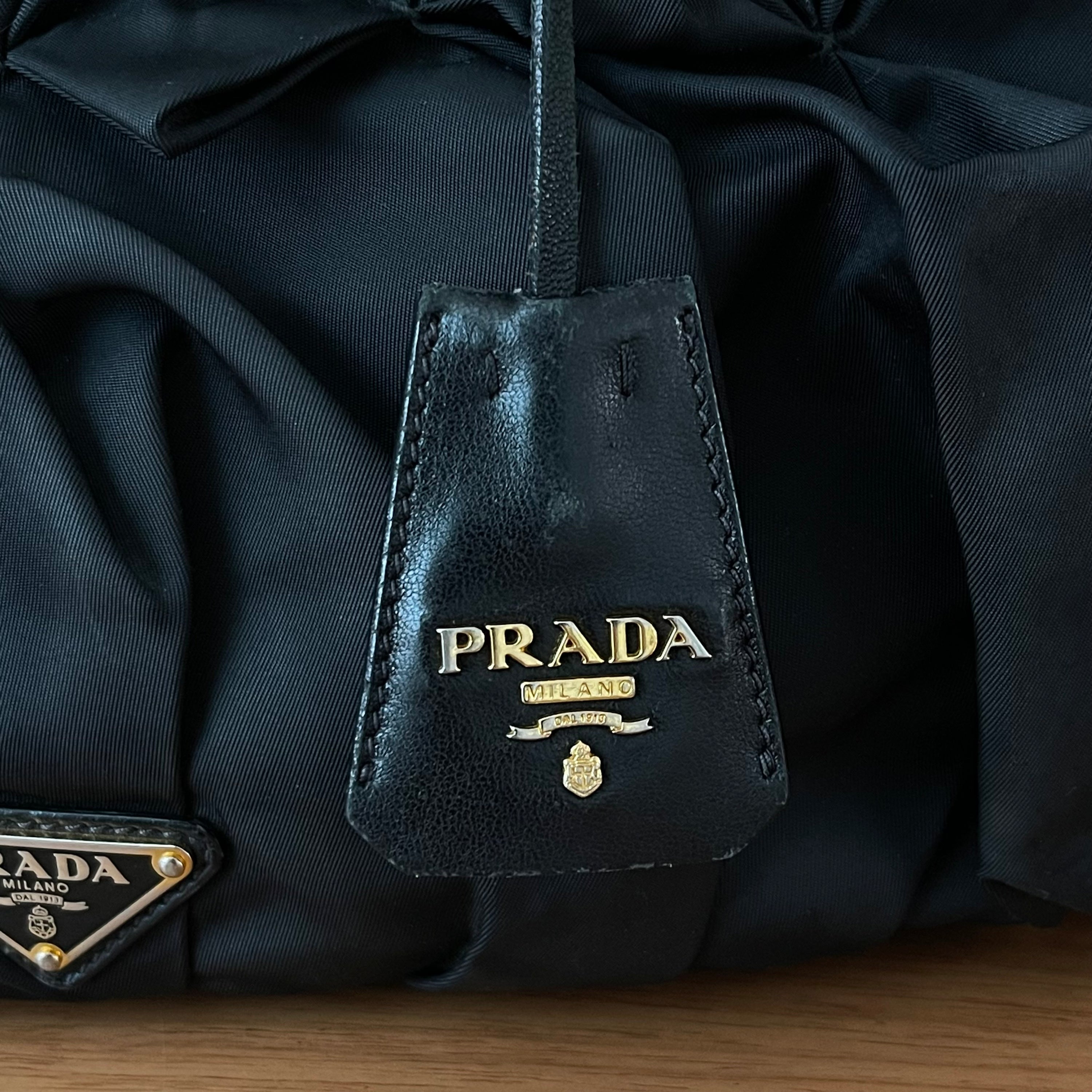Prada Nylon Origami Pleated Tote