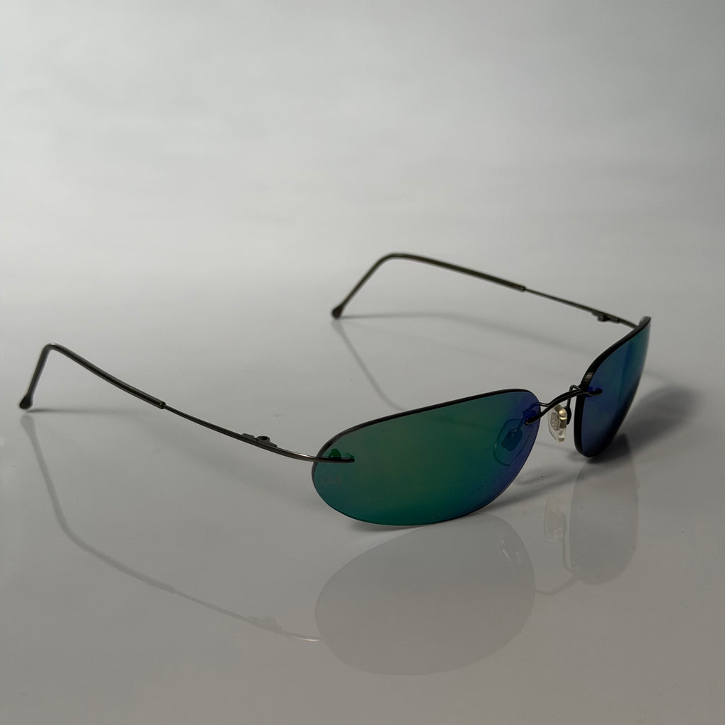 Giorgio Armani Blue Mirrored Sunglasses