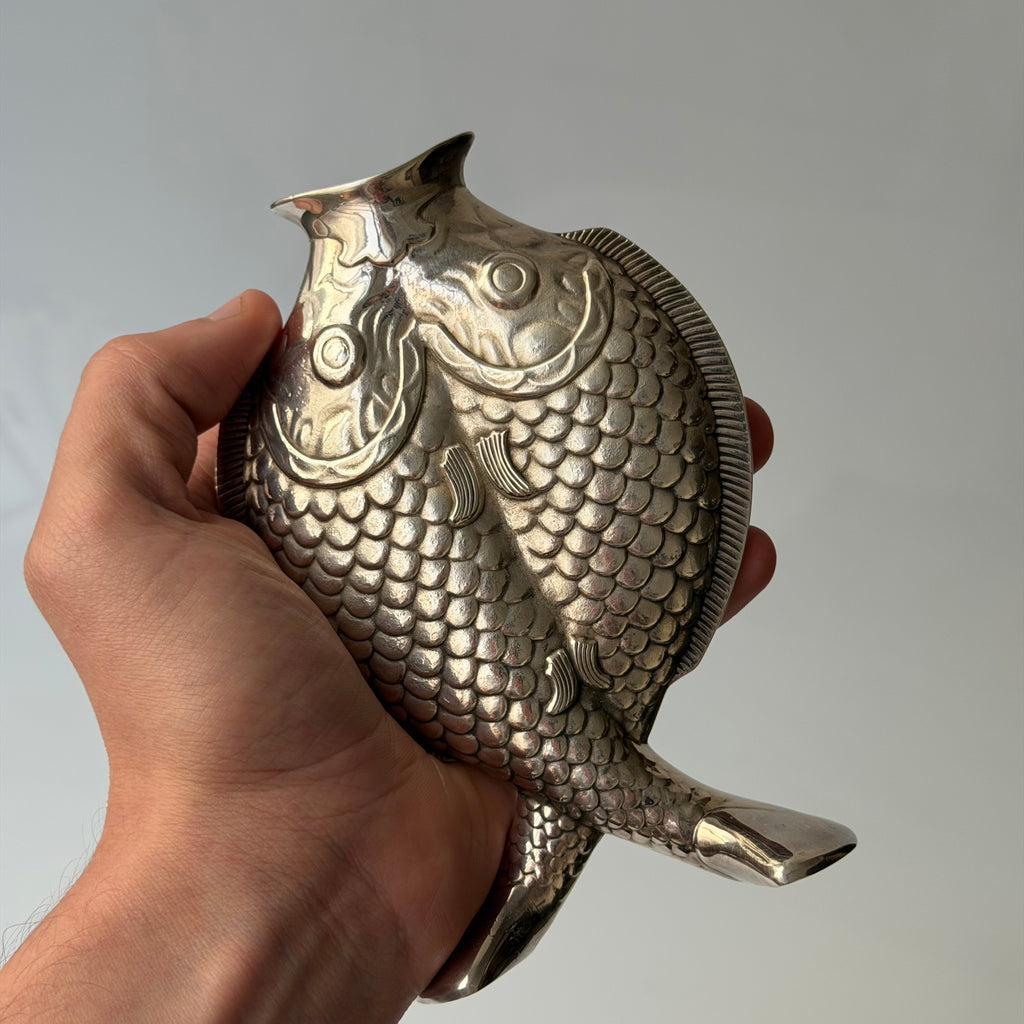 Christofle 1983 Deux Poissons Vase