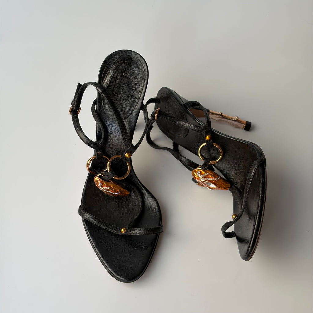 Gucci by Tom Ford S/S 2004 Snake Head Heels