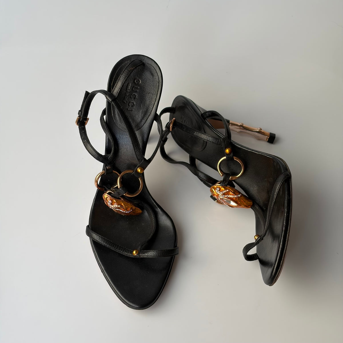 Gucci by Tom Ford S/S 2004 Snake Head Heels