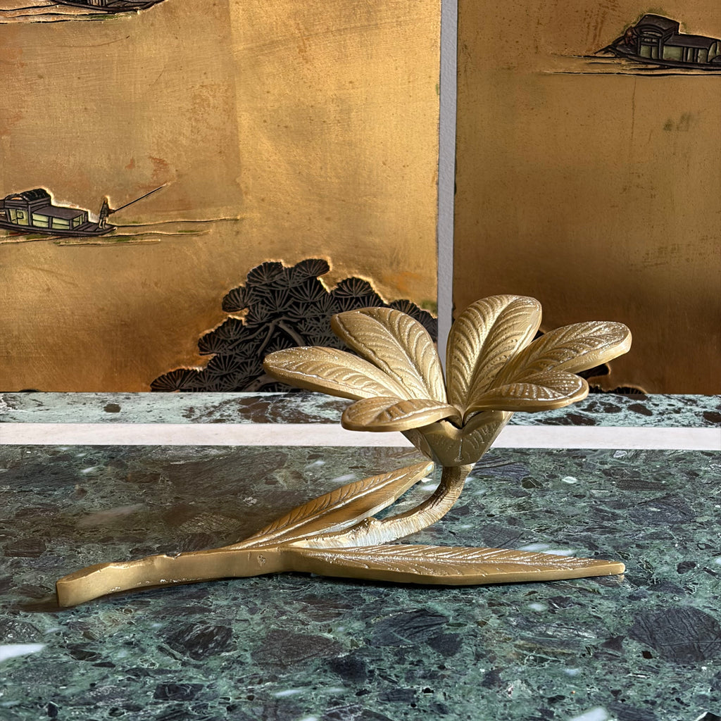 Cinzeiro Gold Flower