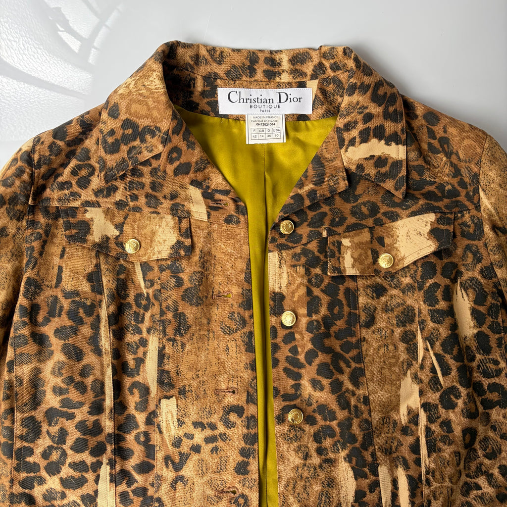 Christian Dior by John Galliano S/S 2000  Leopard Jacket